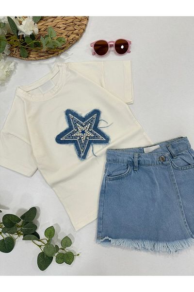 ChibuumKids Girl's Star Shorts Suit