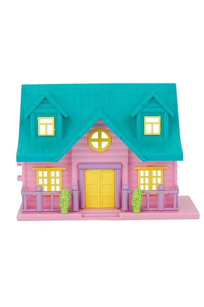 PopŞeker 2-Tier House Playset with Accessories: Endless House Building Adventure with 18-Piece Rich Content!