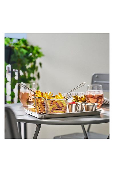 IKEA Grılltıder Serving Basket Stainless Steel