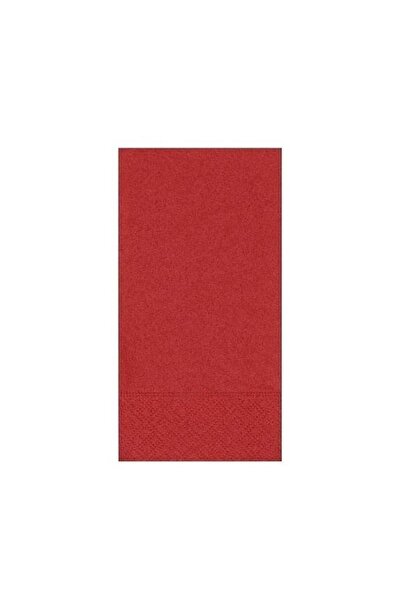 Omnipazar مناديل خدمة قابلة للطي مقاس 33 × 33 سم، 100 قطعة، لون أحمر