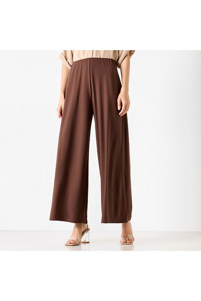 FAV Straight Fit Palazzo Pants with Elasticated Waistband