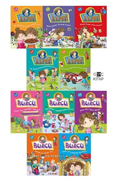 Timaş Çocuk Burcu ve Alper Hikayelerle Davranış Eğitimi Seti (10 Kitap)