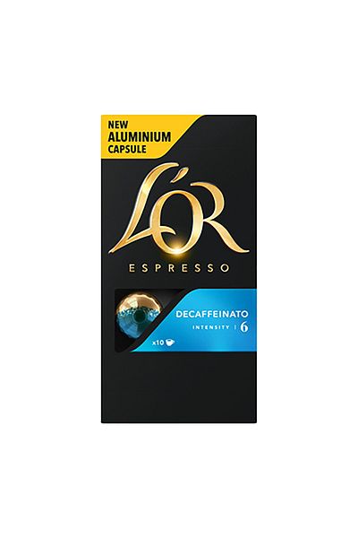 L'OR Nespresso compatible coffee capsules, L'OR Decofenizata, 10 capsules