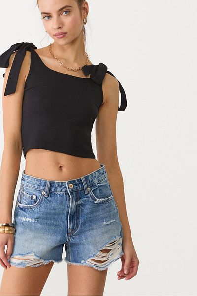 Stradivarius Contrast top with ties