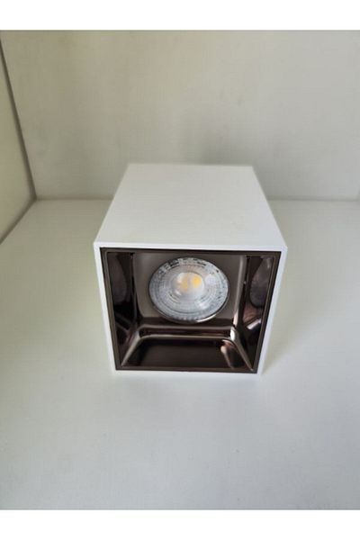 ULTRAS PERA Surface Mounted Cube 3000K Led Spot White-Rose