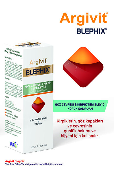 Argivit Blephix Göz Çevresi Ve Kirpik Temizleyici Köpük Şampuan 50 ml