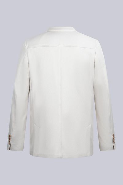 Hatemoğlu Beige Comfort Fit Mono Collar Classic Jacket