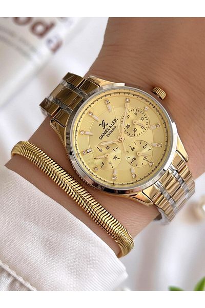 Daniel Klein Function Steel Cord 3 Atm Water Resistant Special Design Women Wristwath+Bracelet Vs.B