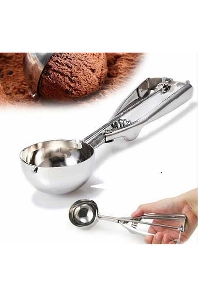 YDGR Diameter 6.3cm Stainless Steel Ice Cream Scoop Tool Cookie Scoop