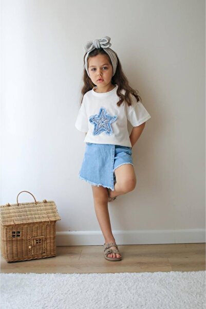 ChibuumKids Costum cu pantaloni scurți STEA pentru fete