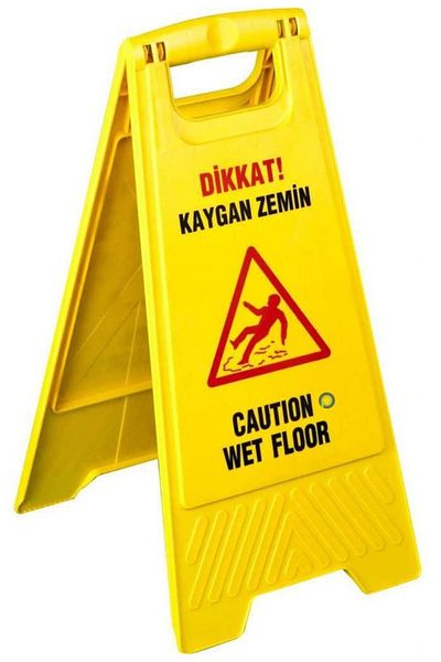Omnisoft علامة تحذير للأرضيات الزلقة من Uctm Kz100
