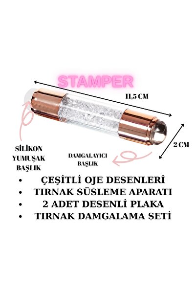 Vitastyle MİSYUL BY OCEAN STAMPER /TIRNAK SÜSLEME /OJE DİZAYN/ KALICI OJE DES...