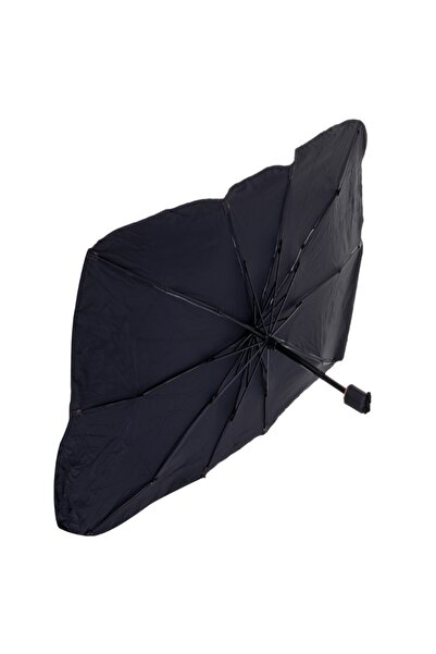 OEM Parasolar Auto tip umbrela pentru parbriz, dimensiune 65 x 110 cm, culoare neagra