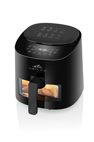 ETA Friteuza cu aer cald Vista Digi 1168 90000, 1300W, 4.3 litri, 8 programe, 40-220 °C, negru