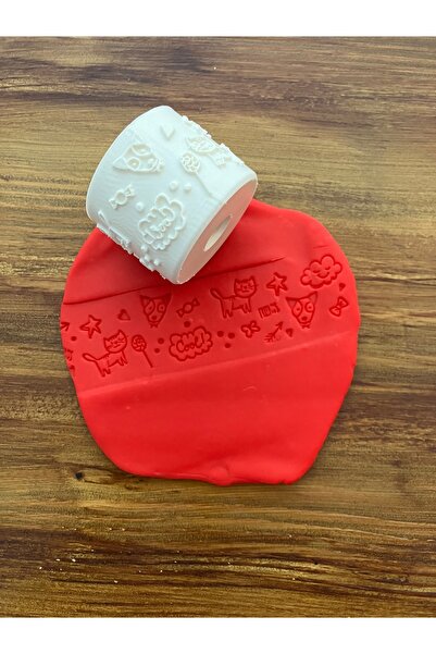 Volala Şirin Çizimli Model-1 Polimer Kil/Seramik Çamuru Doku Rulosu