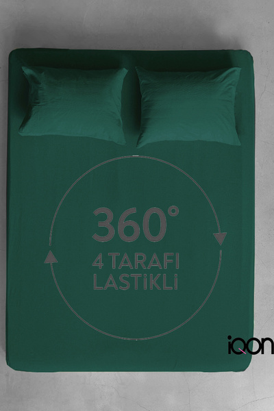 İQON Ranforce Woven Fitted Sheet Set Double - 21 Colors