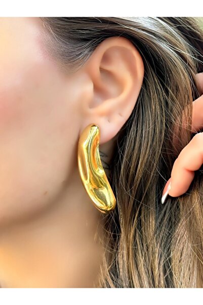BYYEŞO Premium Earrings with Tattoo Plate Detail
