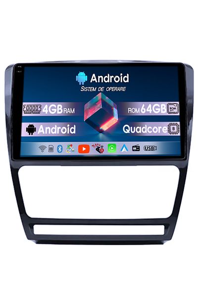 navi-it Dedicated navigation Skoda Octavia 2008-2013, 4GB RAM 64GB ROM, Quad Core, Display 10" QLED 1K