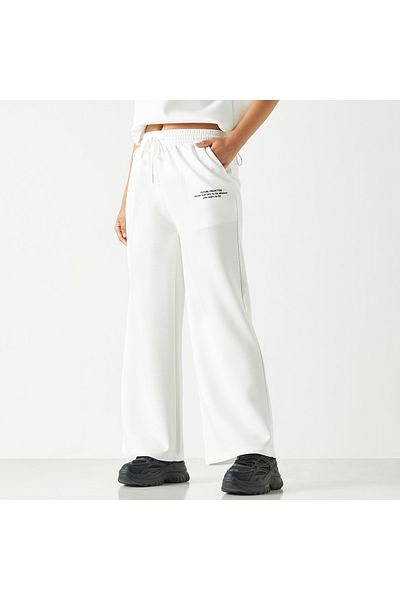 FAV Typography Print Joggers with Drawstring Closure and Pockets