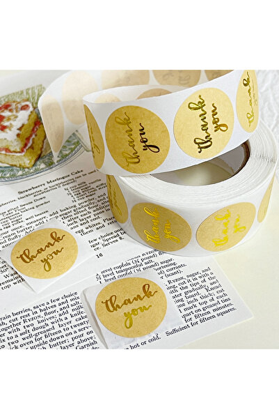 Choice3 ورق كرافت - 500 قطعة 500 قطعة 25 مم ملصقات شكر باللون الذهبي الوردي ا...
