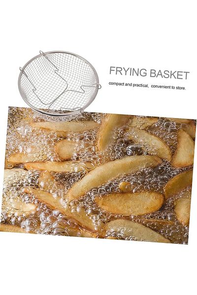 ARVALE Stainless Steel Saucepan Pan Frying Pan Fry Wire with Holding Handle 20 X 9cm