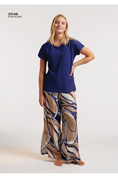 COŞKU Set pijamale modal cu picioare largi 25148