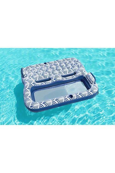 BESTWAY أريكة مزدوجة مريحة من القطيفة 6'8" × 6'2"/2.04 متر × 1.88 متر