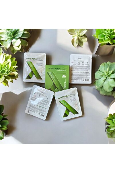 xaura Aloe Vera Mask – Nature Recovery Mask Pack | 4’lü Paket