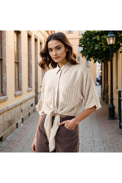 Lee Cooper Striped Shirt With Pockets