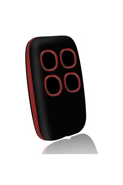 OEM Universal Remote Control for Gates and Barriers with 4 Buttons, Mbong®, 433.92MHz Fixed Code, Red
