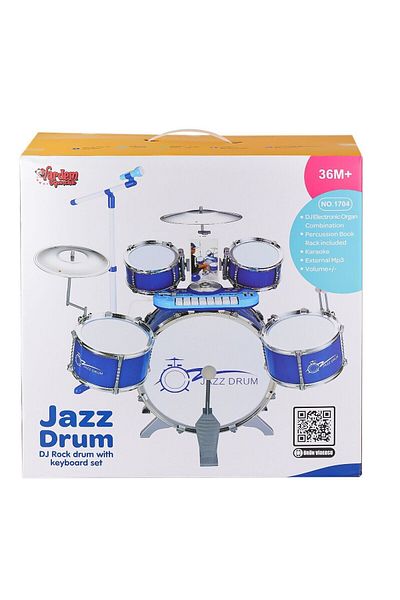 VARDEM OYUNCAK Bao-1704 Drum Kit with Mp3 and Microphone