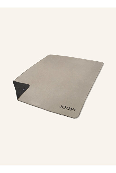 JOOP! بطانية Uni Doubleface مقاس 150 × 200 سم ذات ملمس ناعم على الوجهين وتفاصيل Zierstich