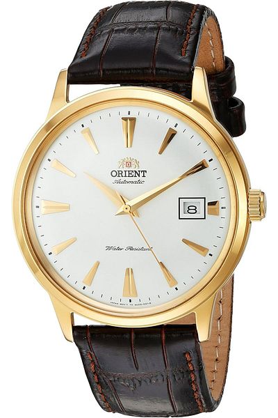 Orient '2nd Gen Bambino Version I' Japanese Automatic Stainless Steel and Leather Dress Watch