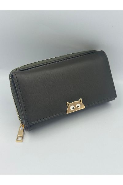 KIRASE Stylish and Multi-Pocket Quality Large Size Wallet with Cat Detail in New Colors