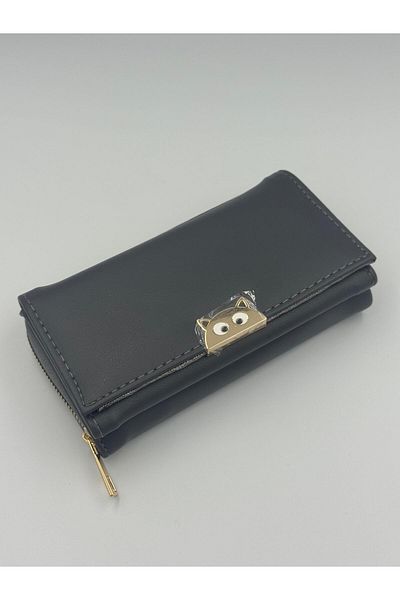 KIRASE Stylish and Multi-Pocket Quality Large Size Wallet with Cat Detail in New Colors