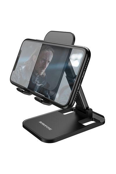 Borofone BH27 Superior Universal Foldable and Portable Phone or Tablet Desk Stand - Black