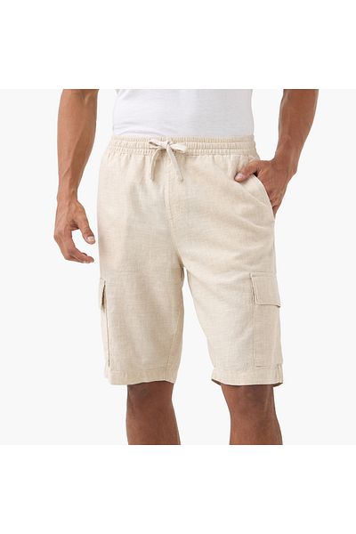 Iconic Flexi Waist Cargo Shorts with Drawstring Waist