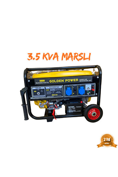 Uğur Bobinaj Golden 3.5KVA Benzinli Jeneratör Monofaze (Marşlı)