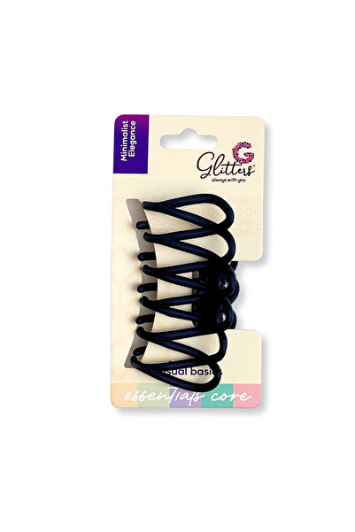 glitters Matte Wavy Claw Clip