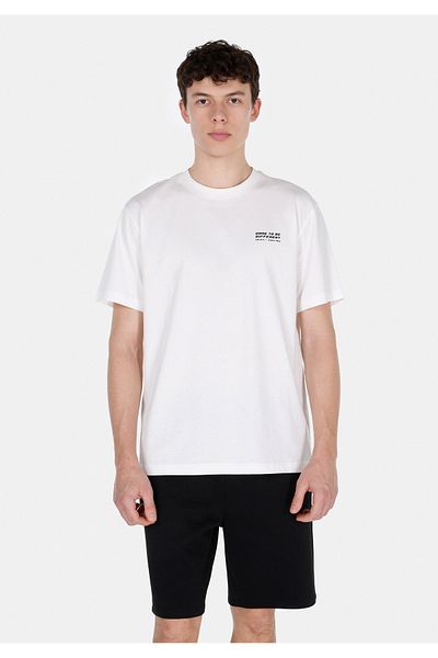 Colin's Comfort Fit Round Neck Plain Men's White Short Sleeve T-Shirt
