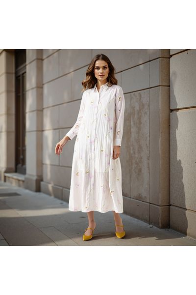 Iconic Iconic Floral Print Shirt Dress