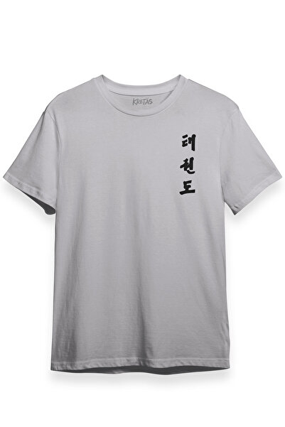 Kretas Siva majica Taekwondo Taekwondo Taekwon-Do Fighter Štampano Unisex T-s...