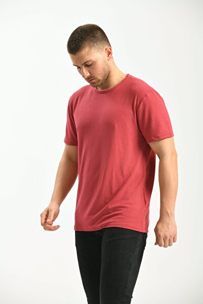 MOVİMENT Φούξια μπλουζάκι με κοντό μανίκι με λαιμόκοψη και κανονική εφαρμογή