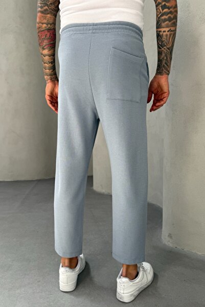 MADZEYMODA Вафельна тканина з деталями Чіма Чоловічі сині джоггер-штани Mz5036