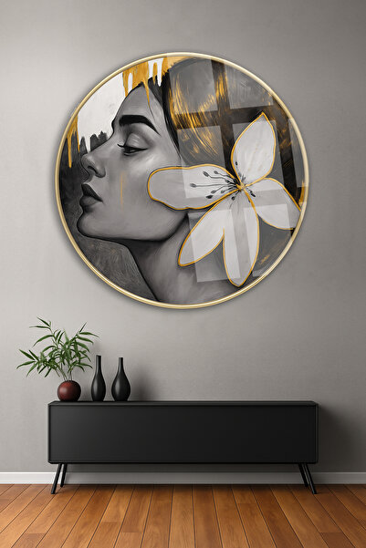 TAULART ŽENA I CVEĆA SLIKANJE MODERNA SLIKANJA NELOŠIVO LUKSUZNO STAKLO SLIKA...