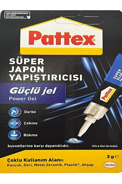 Pattex Süper Japon Yapıştırıcı Jel – 3g (Power Jel)