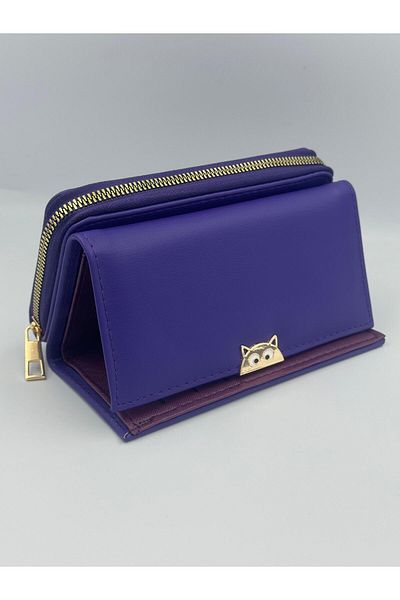 KIRASE Stylish and Multi-Pocket Quality Large Size Wallet with Cat Detail in New Colors