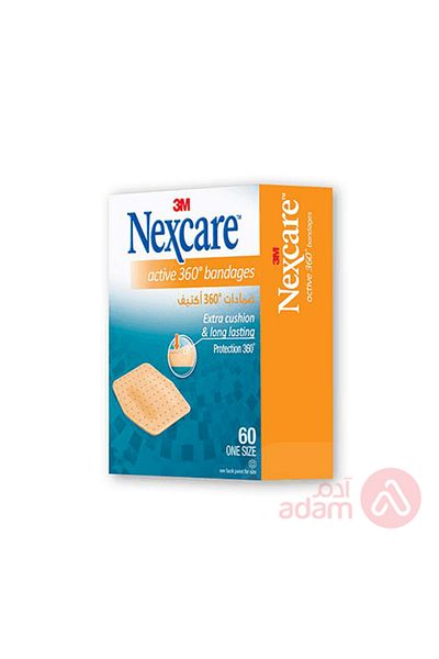Nexcare 3M ACTIVE 360 BAND ONE SIZE 60PC