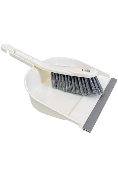Bisbell Grey Force Premium Dust Pan and Brush Set, Soft Dense Bristles,BB2108