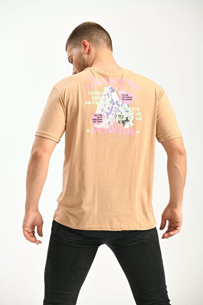 MOVİMENT Μπλουζάκι Stone Regular Fit με τύπωμα 100% βαμβακερό